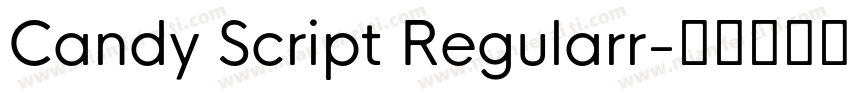 Candy Script Regularr字体转换